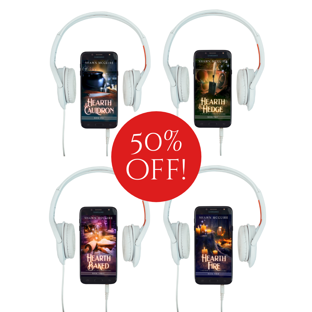 Shawn McGuire cozy murder mystery series 4-book audiobook collection.